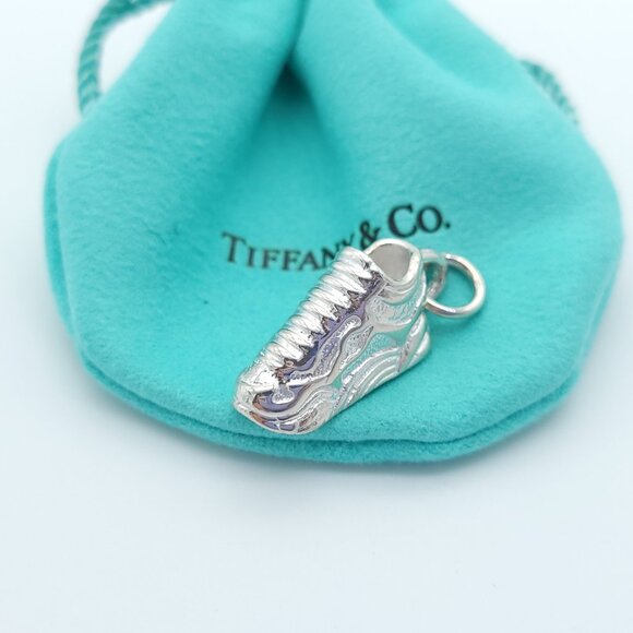 Tiffany & Co. Sterling Silver Shoe Sneaker Charm Pendant Key Chain